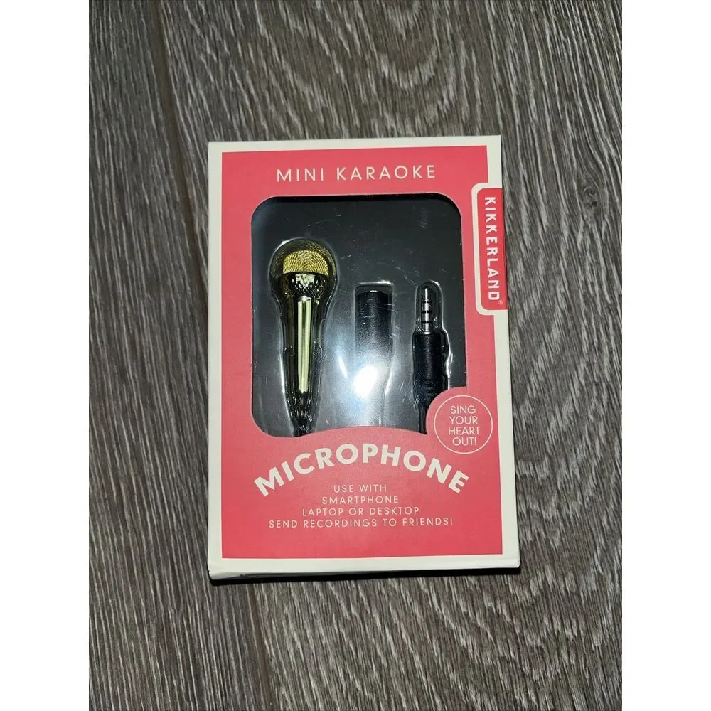 Kikkerland Mini Karaoke Microphone ‎ for smartphone/laptop/desktop